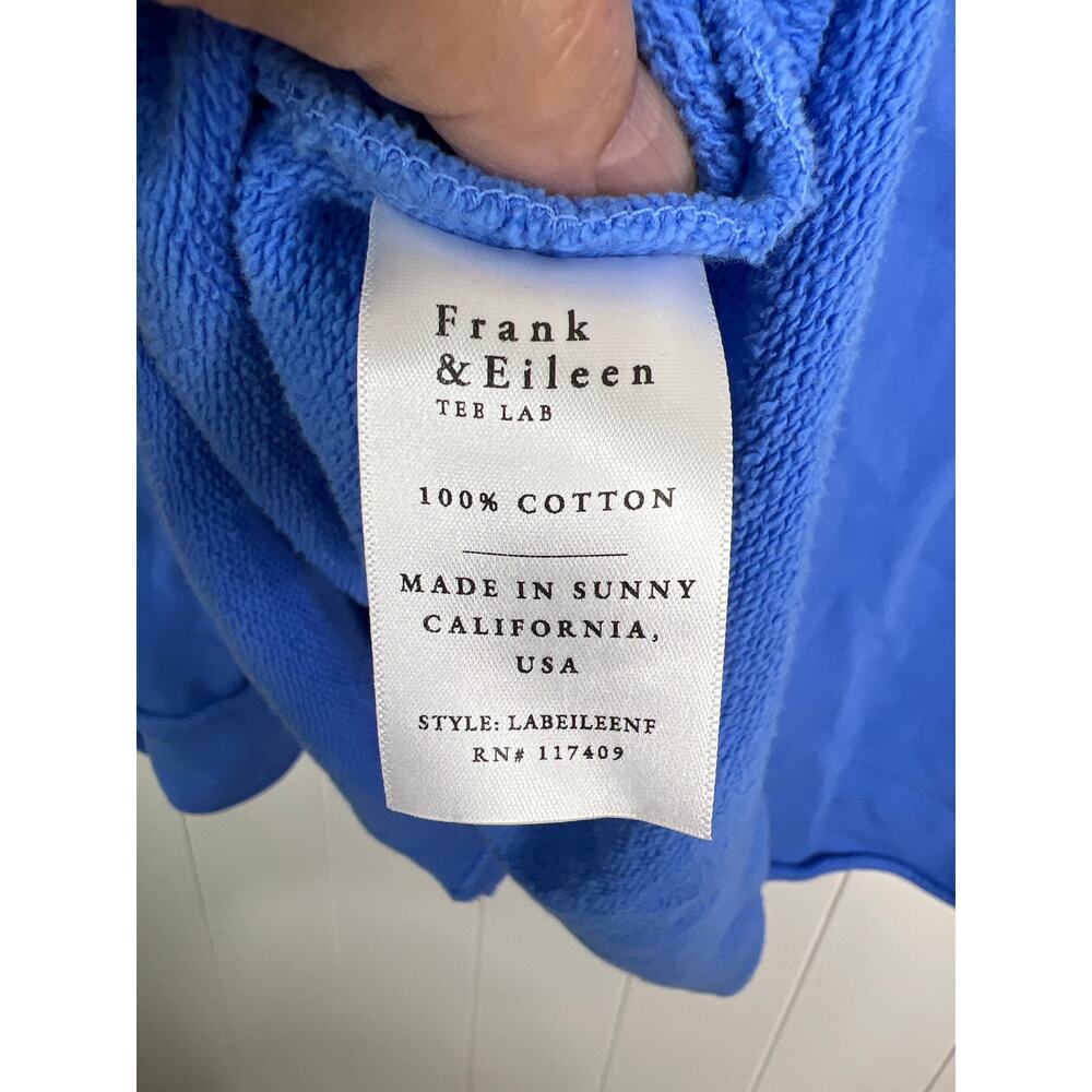 Eileen Button Up Sweatshirt Triple Fleece in Color Wave Size XL - Picture 8 of 8